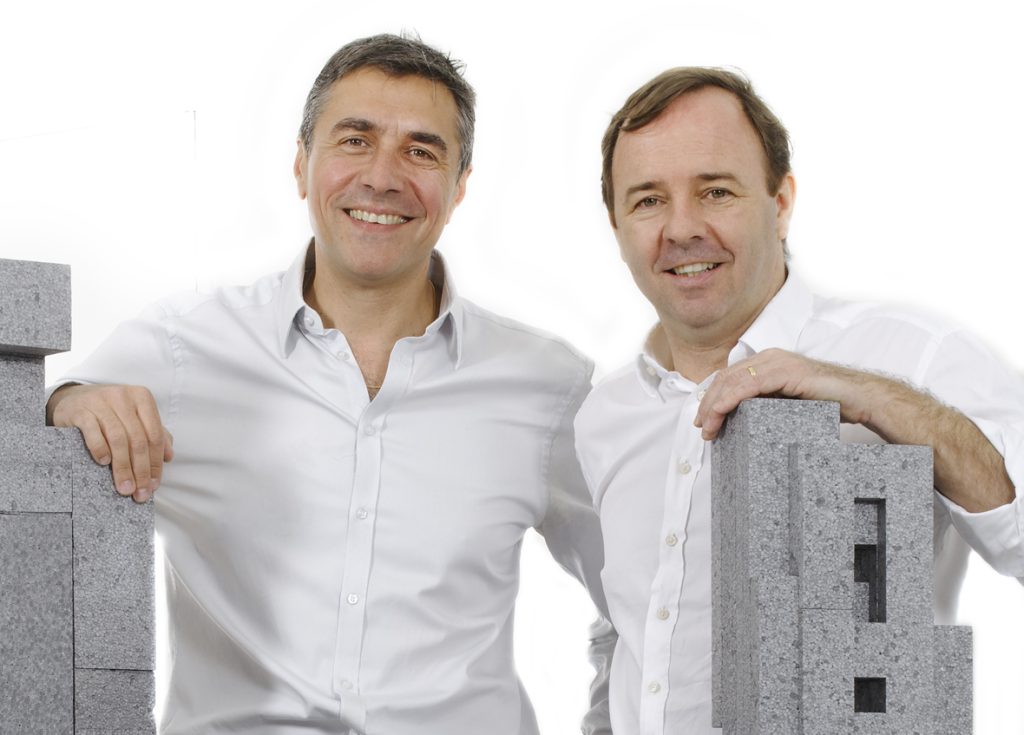 Gli architetti Andrea Bassi (a destra) e Roberto Carella