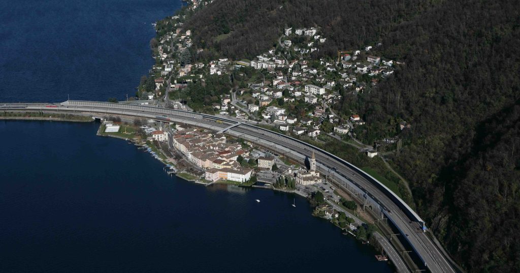 Barriere contro l’inquinamento fonico a Bissone (USTRA)