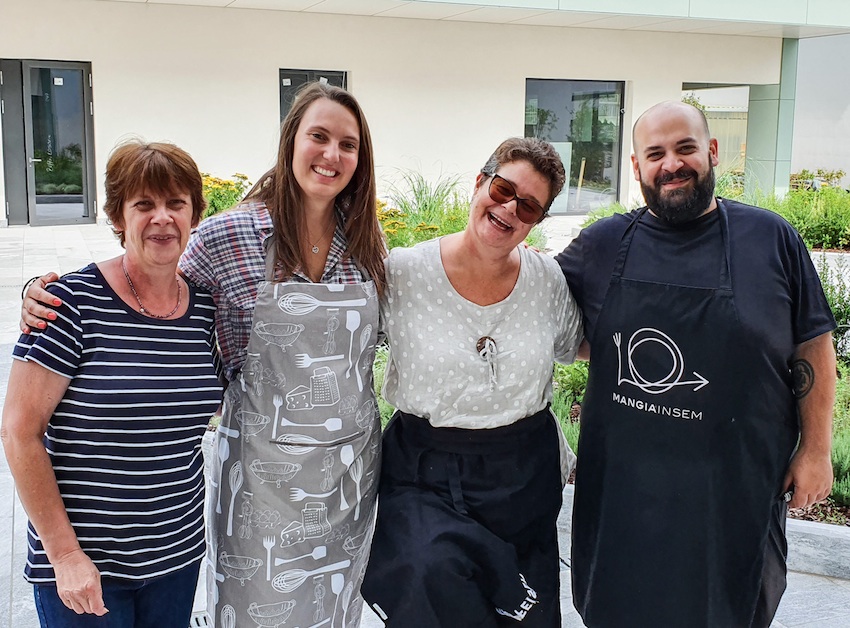Il team del centro diurno di Maggia: Marisa Bellini, Valentina Gnesa, Beatrice Meneghelli e Alessandro Ligato