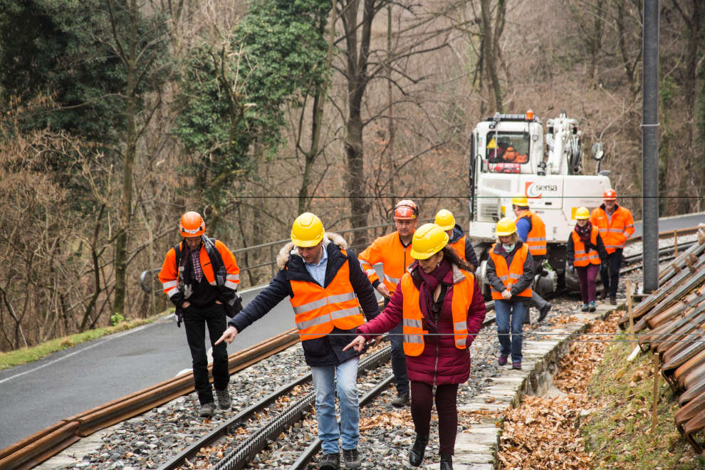 Sopralluogo sulla linea in ristrutturazione (M.Generoso)