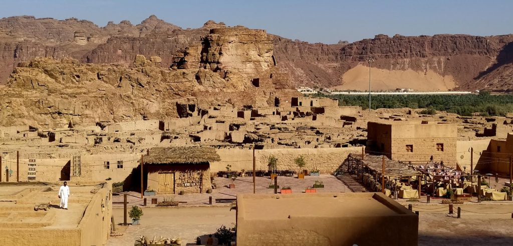I resti dell'antica Al-Ula, città carovaniera sulla via dell'Incenso, ora in corso di restauro