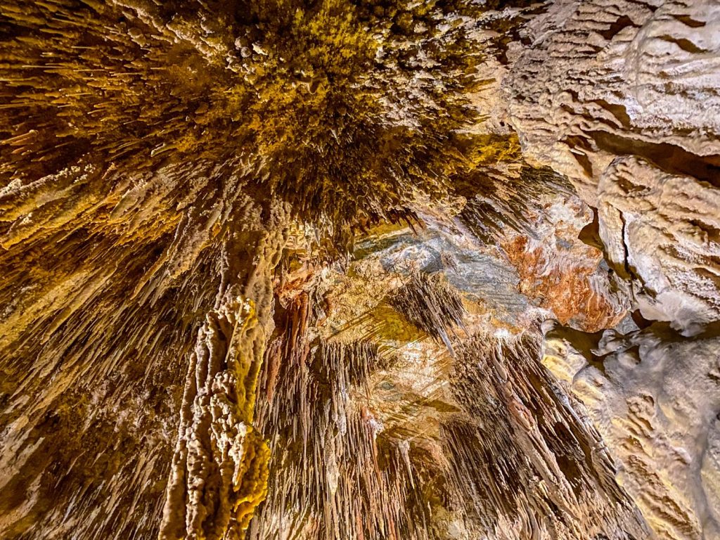 Guardando all’insù si osservano soffitti impressionanti