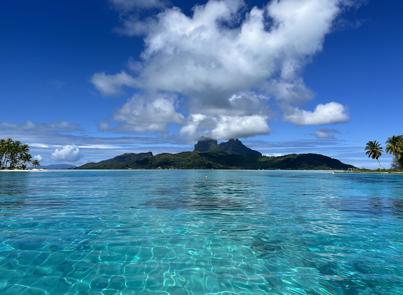 L'acqua di Bora Bora è come una piscina