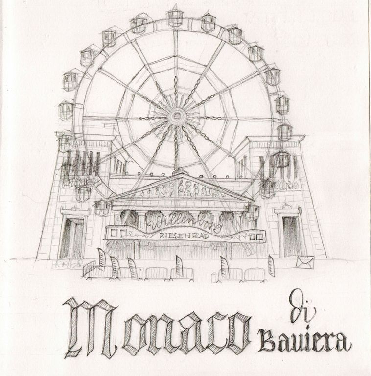 La ruota panoramica in Königsplatz a Monaco (Sara Pellicoro)