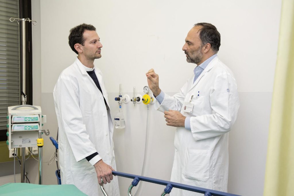 Il gastroenterologo Gianluca Lollo (a sn), e (a ds) il Chirurgo Dimitri Christoforidis (Stefano Spinelli)