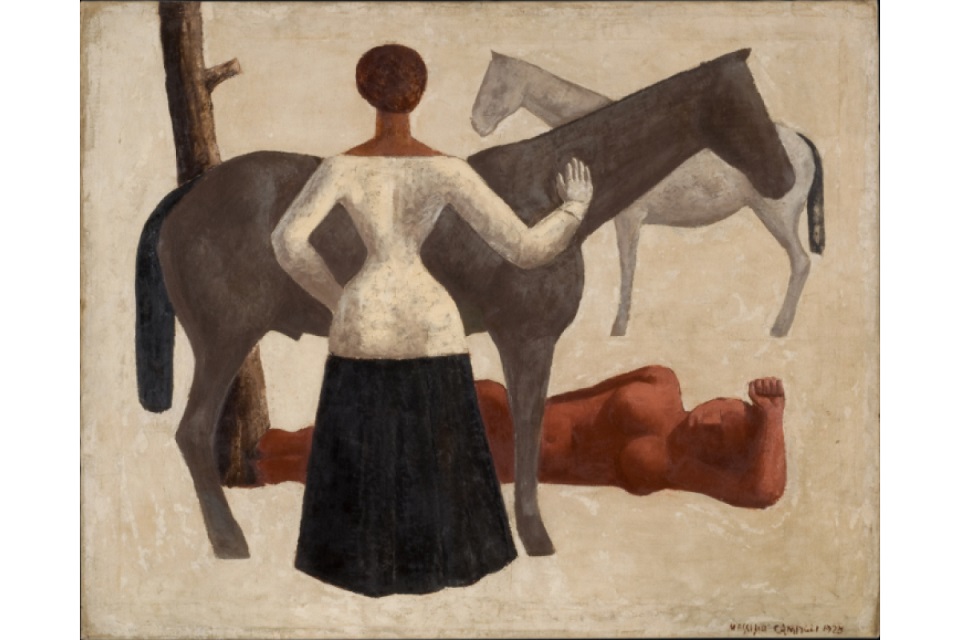 Le amazzoni, Massimo Campigli, 1928, olio su tela (ProLitteris)