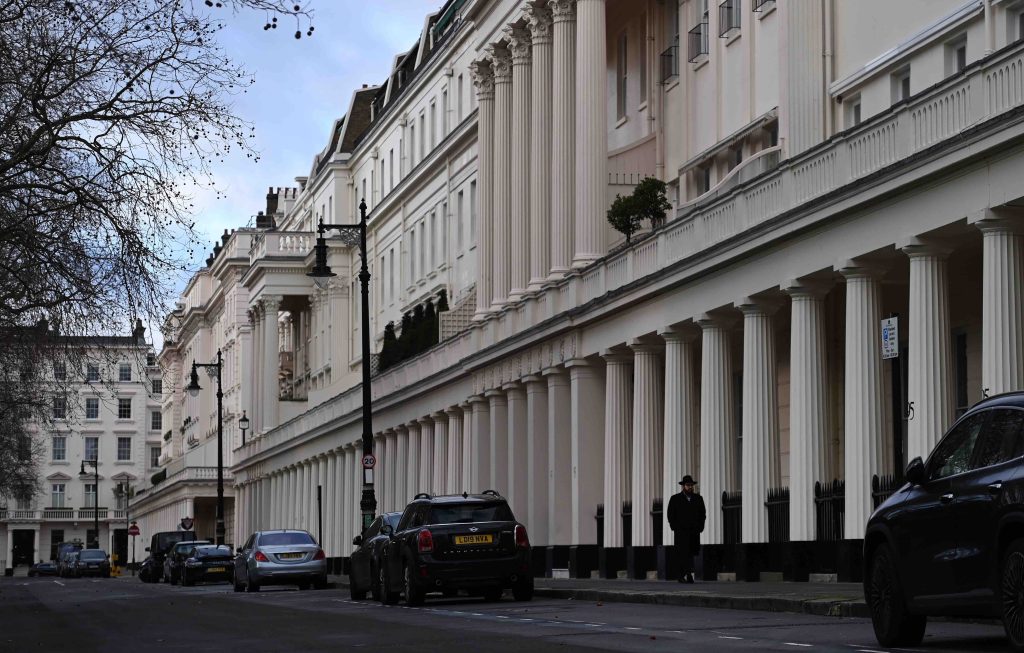 Belgravia’s Eaton square conosciuta anche come Piazza Rossa dai residenti russi a Londra (Keystone)
