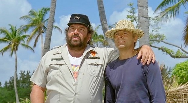 Scena tratta da <i>Chi trova un amico trova un tesoro<i/> con Bud Spencer e Terence Hill