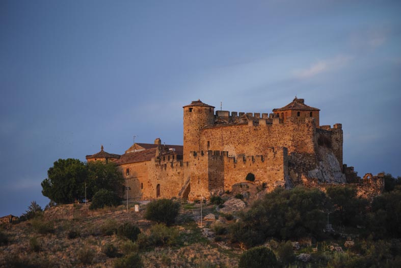 Castello di Encomienda vicino a Villanueva de la Serena, la città dove nacque Pedro de Valdivia che conquistò il Cile