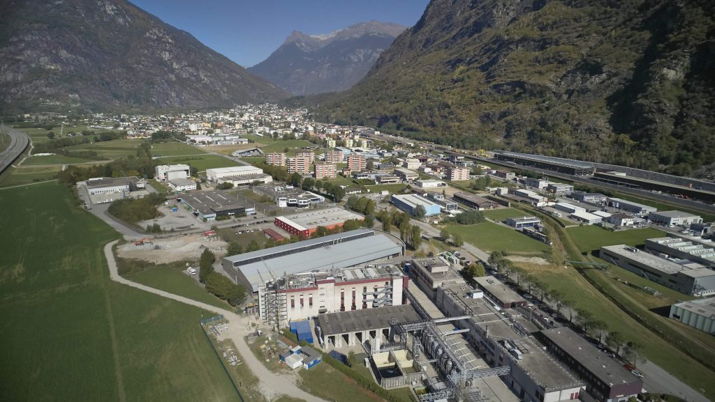 La zona industriale di Biasca