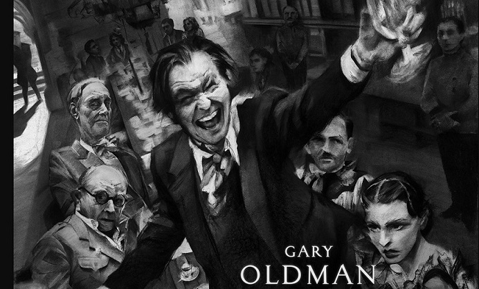 Vintage anche nel poster: Mank