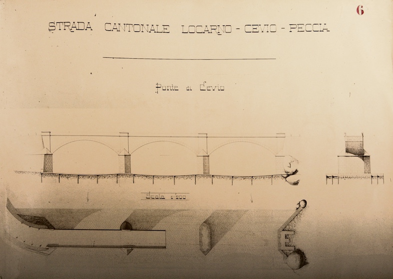 Rilievo del ponte di Cevio presentato all’Esposizione nazionale di Zurigo del 1883