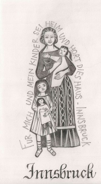 Murale su una casa di Innsbruck (SP)