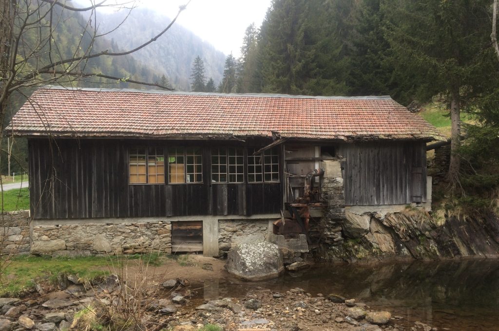 La segheria Dazio a Fusio in località Al Ciòss, come si presenta allo stato attuale