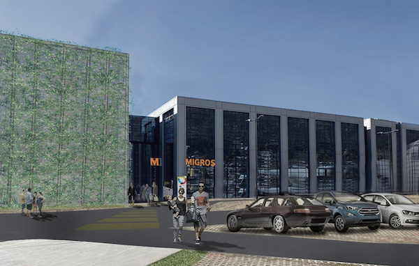 Un rendering della nuova filiale di Losone