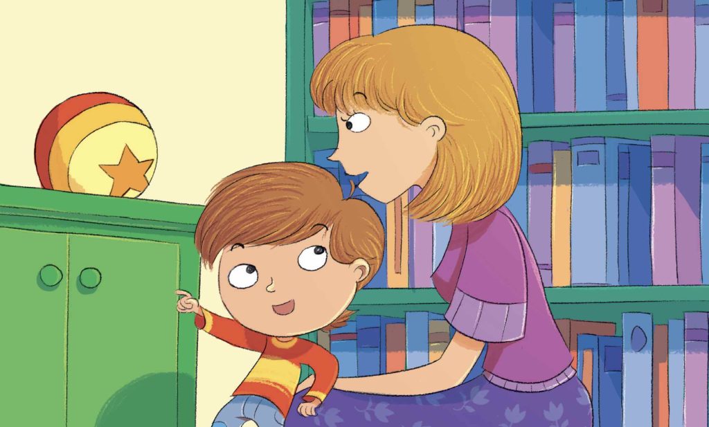 Il manuale è una guida all’osservazione dei comportamenti del bambino: in questo caso, ad esempio, il gesto dell’indicare