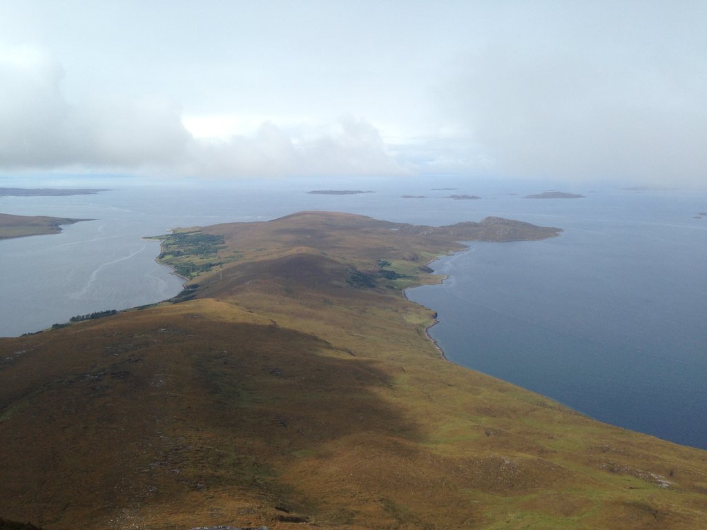 La penisola vista dal Ben Ghobhlach (635 m)