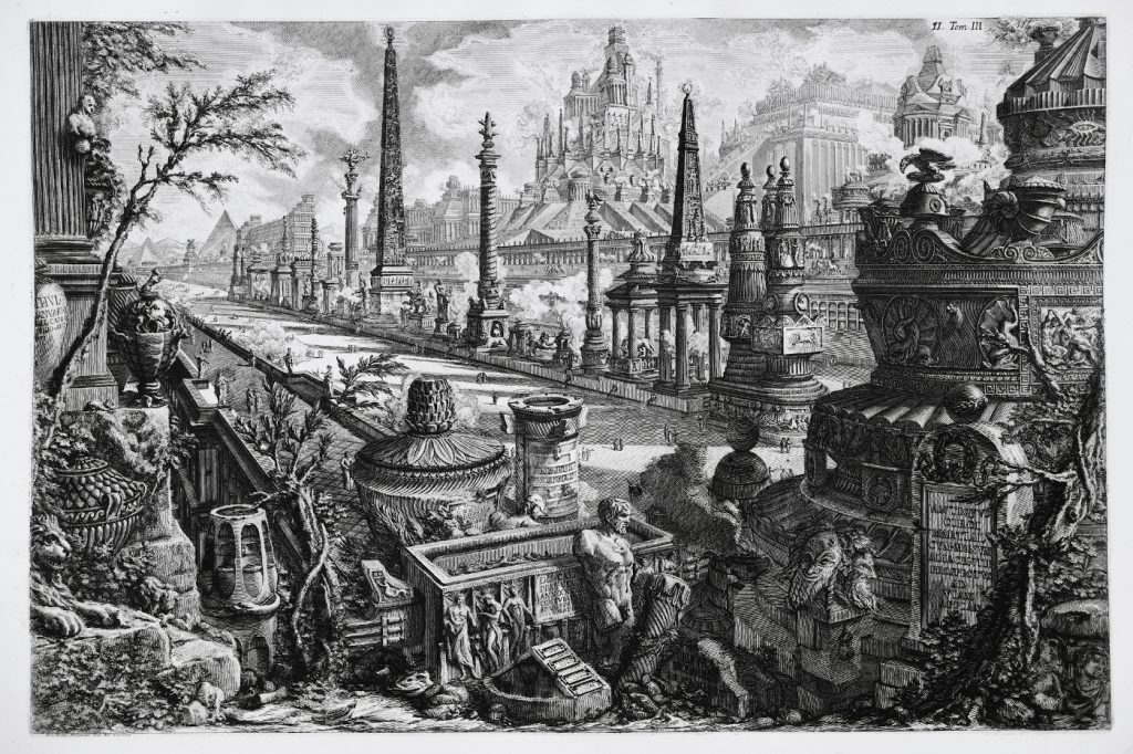 Al m.a.x Museo si possono ammirare le splendide acqueforti di Giovanni Battista e Francesco Piranesi