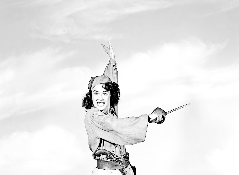 L’attrice Jean Peters nel film Anne of the Indies(1951) interpreta Anne Providence, pirata immaginaria (Wikipedia)