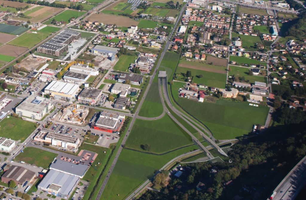 Il progetto di galleria artificiale di S. Antonino (www.ti.ch)