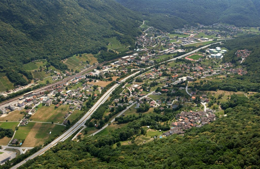 La valle dell’Alto Vedeggio come si presenta oggi (Ti-Press)