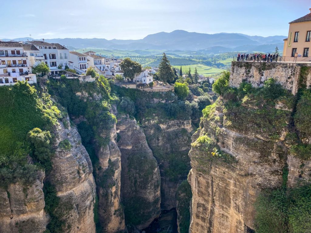 Vista sul canyon Tajo dal Puente Nuevo