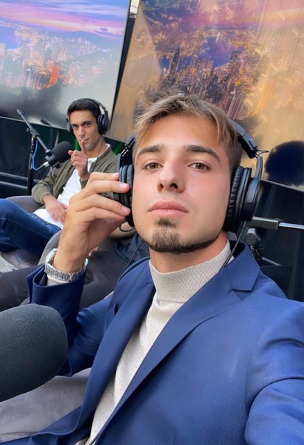 Francesco Culici in studio con il collega di università Federico Valente