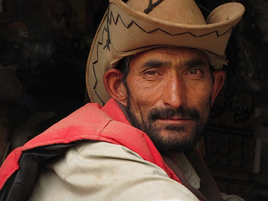 Ritratto di uomo. Alta valle dell'Indo