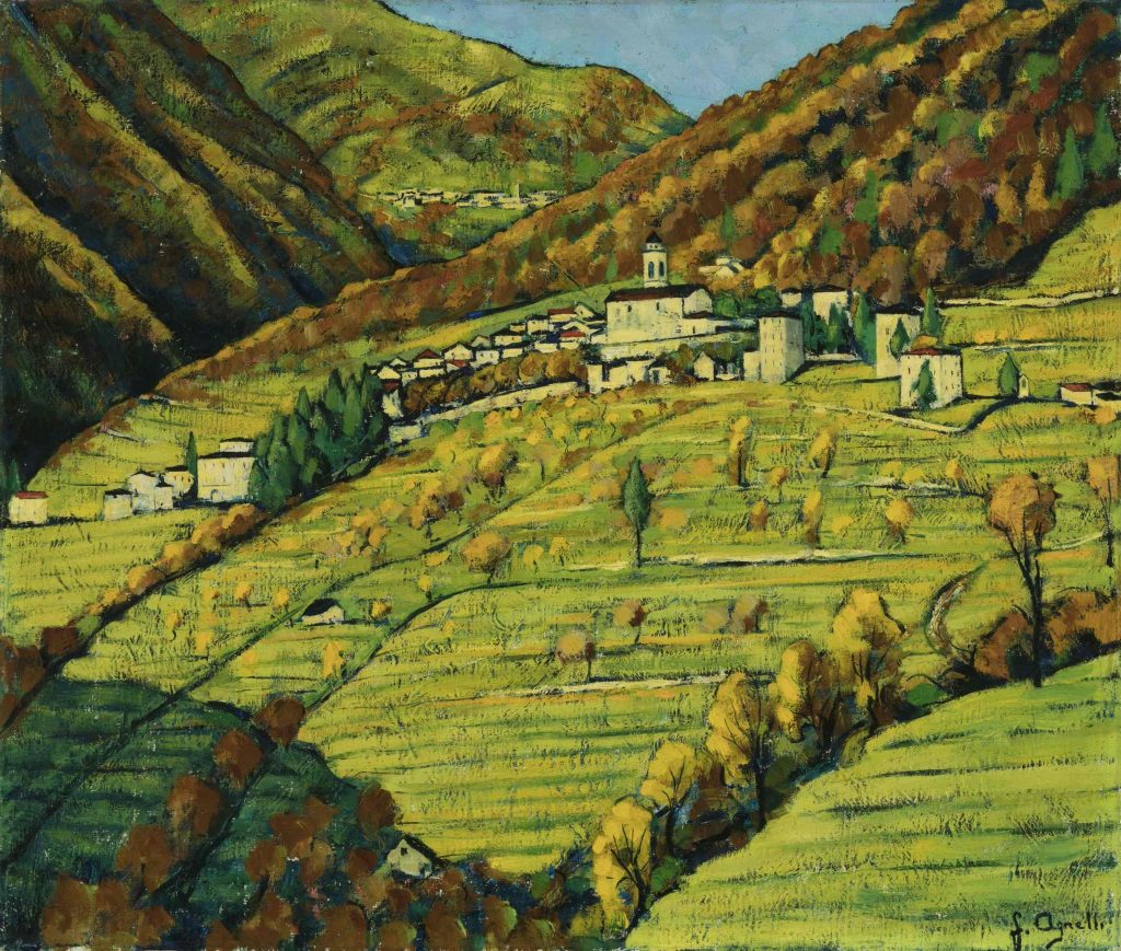 Fausto Agnelli (1879-1944), Villaggio di Muggio, 1930 ca.