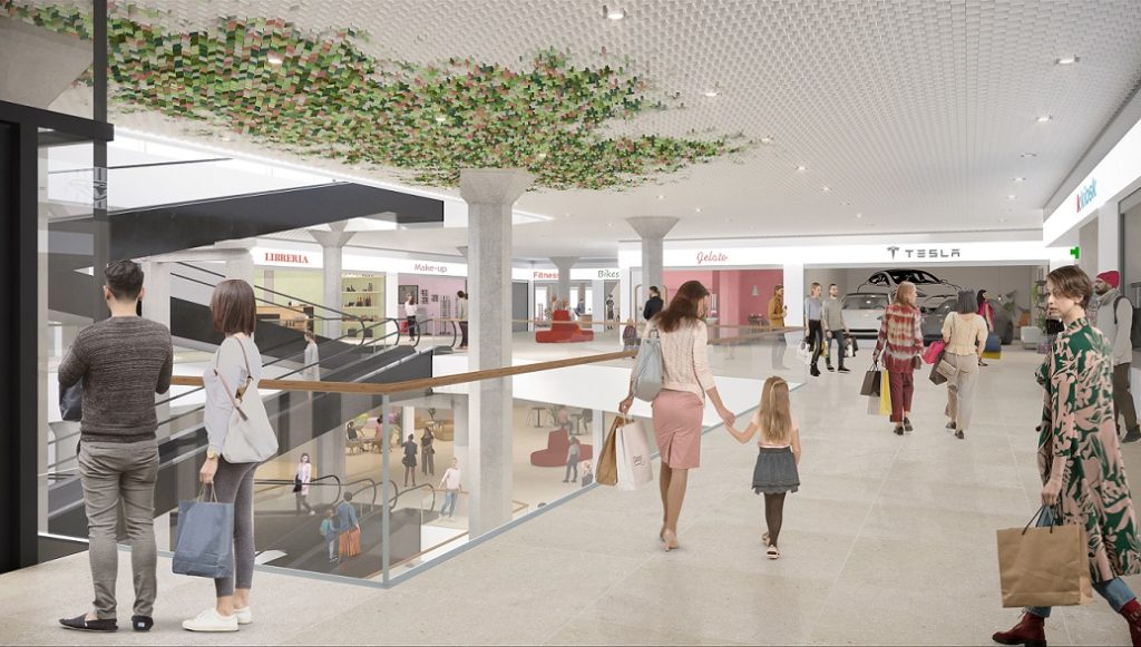 Rendering del secondo piano est del Serfontana