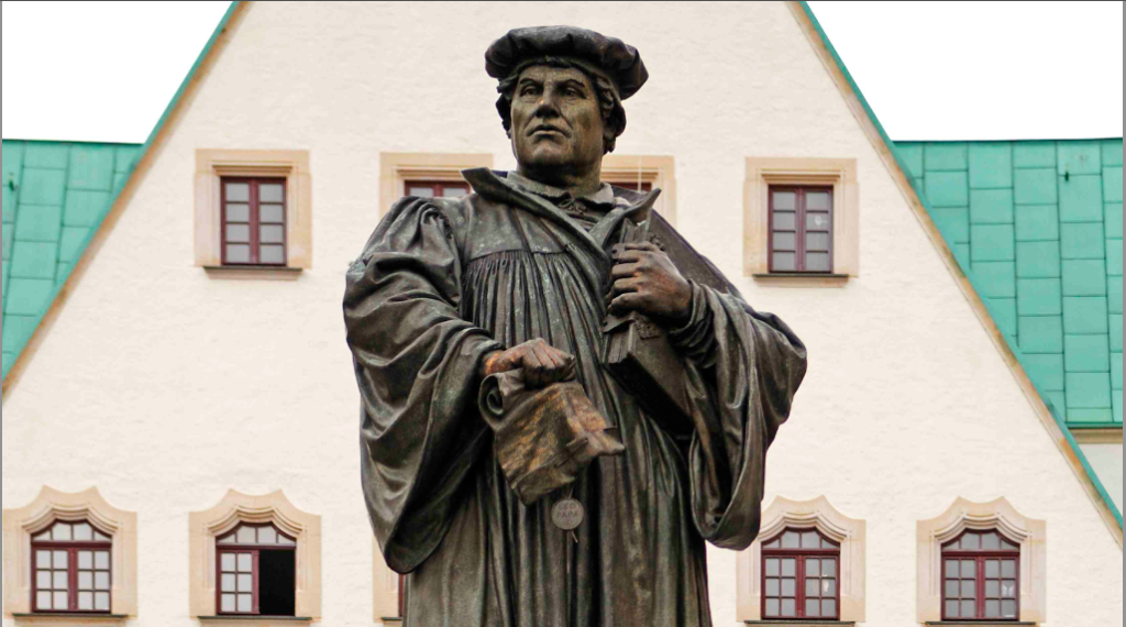 Un memoriale di Lutero nella città di Eisleben, Sassonia (AFP)