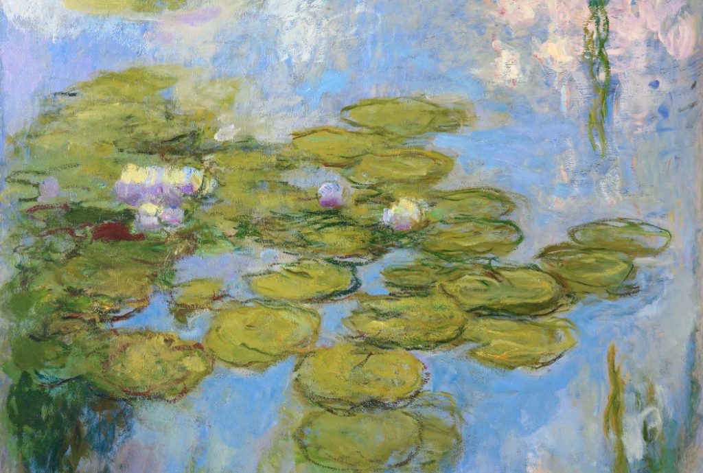 Claude Monet, Nymphéas, 1916-1919, particolare (Fondation Beyeler, Riehen)
