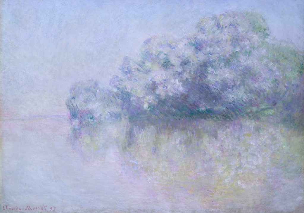 Claude Monet, Près de Vernon, île aux Orties, 1897, particolare (The Metropolitan Museum of Art)