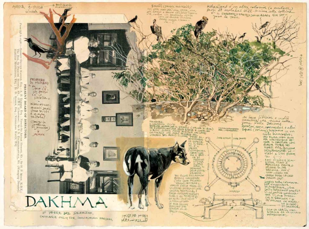 Il cane conduttore delle anime sulla collina di Malabar Hill