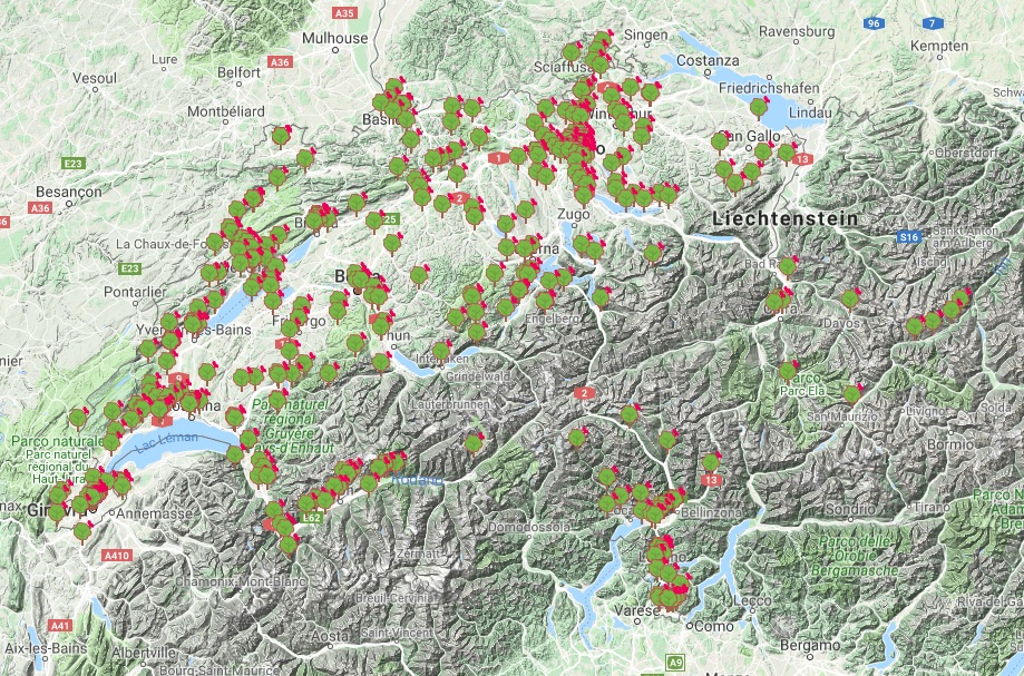 Più di 100 proposte in tutta la Svizzera