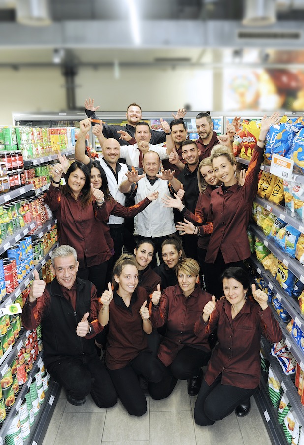 L'équipe con il gerente Bosko Stojcev