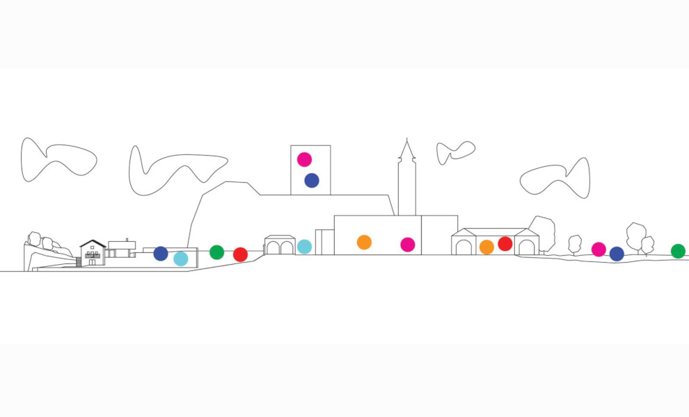 Il profilo stilizzato dell'esposizione