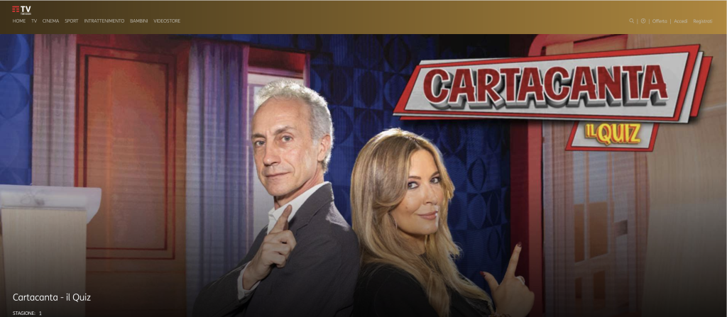 La locandina del programma