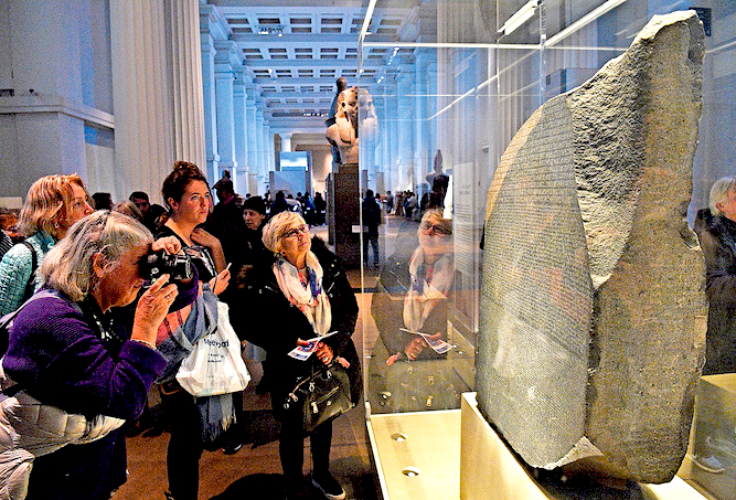 La Stele di Rosetta al British Museum (Keystone)