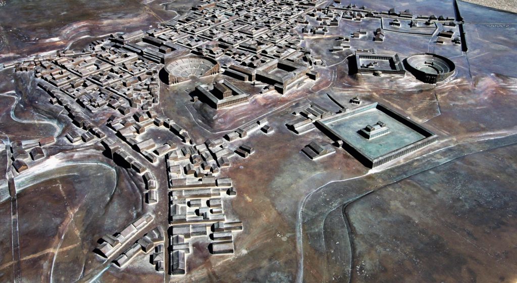 Modello della cittadina romana di Augusta Raurica