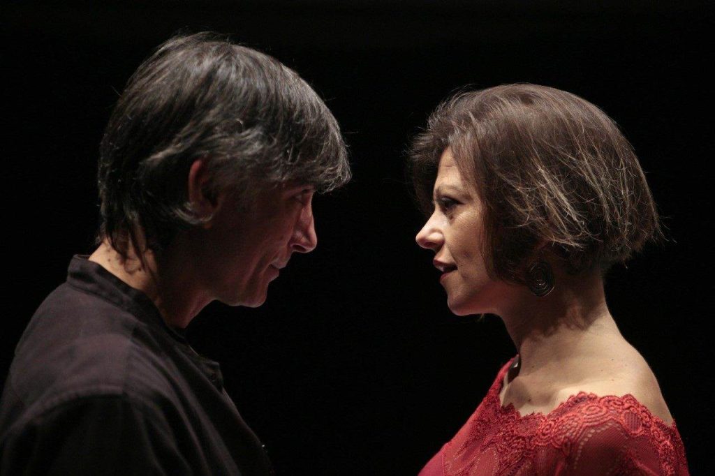 Saverio La Ruina e Cecilia Foti in "Polvere. Dialogo tra uomo e donna"