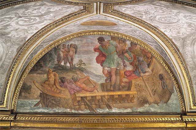 Annibale Carracci (1560-1609), Ulisse e le sirene, Camerino Farnese (Wikipedia)