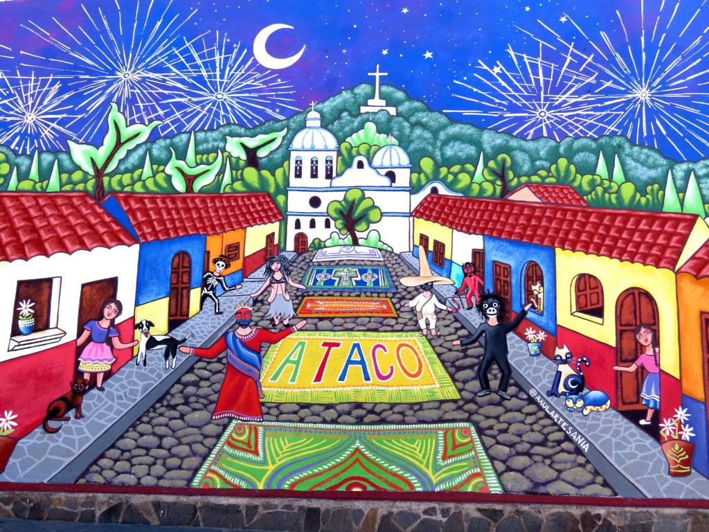 Un mural a Concepción de Ataco