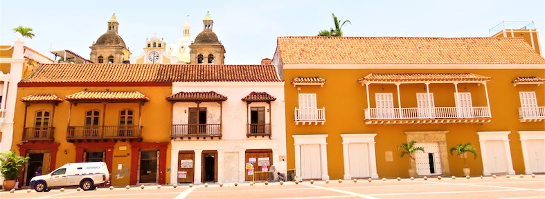 Una via della città vecchia di Cartagena