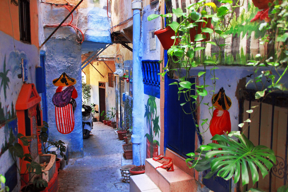 I vicoli nel quartiere popolare