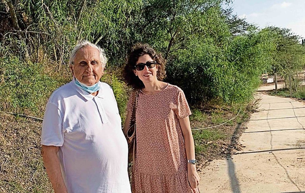 Lo scrittore israeliano Abraham B. Yehoshua con Sarah Parenzo (Parenzo)