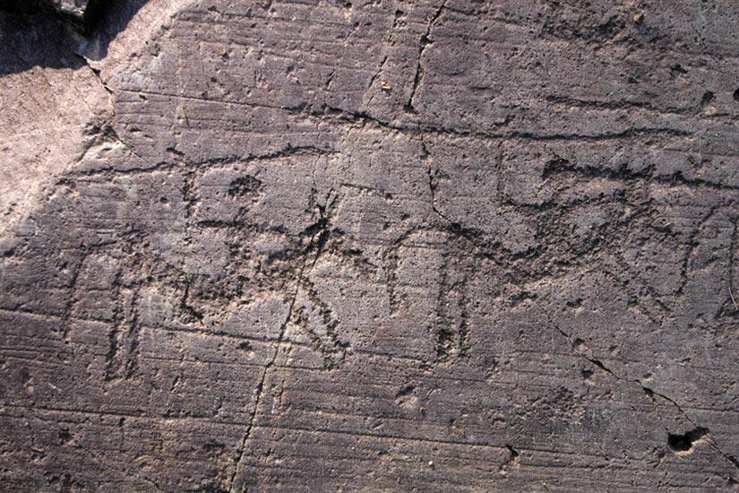 Incisione rupestre della Val Camonica risalente a un periodo situato tra il VII e il I secolo a.C. (turismovallecamonica.it)