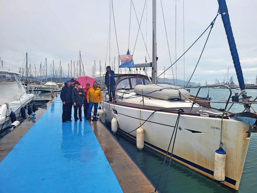 Una delle barche a vela impiegata per il trasporto di genti e merci.