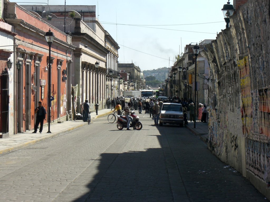Barricate in centro ad Oxaca