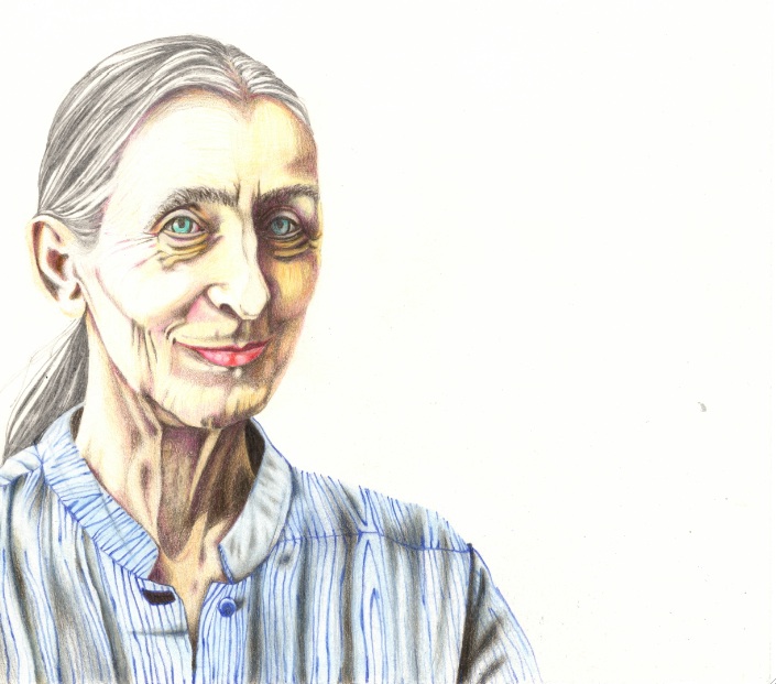 Terza tappa della realizzazione dell'immagine di Pina Bausch da parte di Ledwina Costantini (Led)